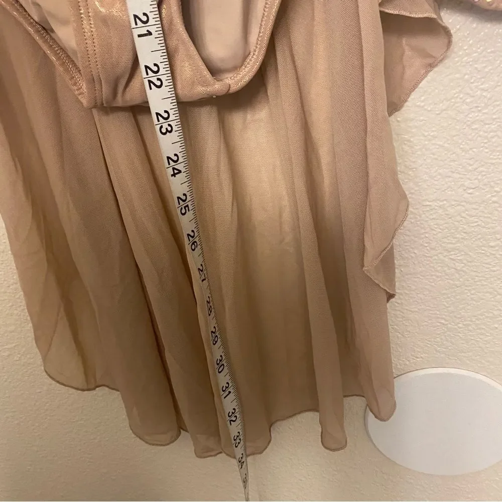 Tenth House solo custom 2 Die 4 Dance dress costume tan beige MYSTIC TD23413 LC